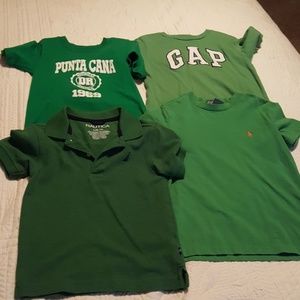 Boys short sleeve green shirt bundle